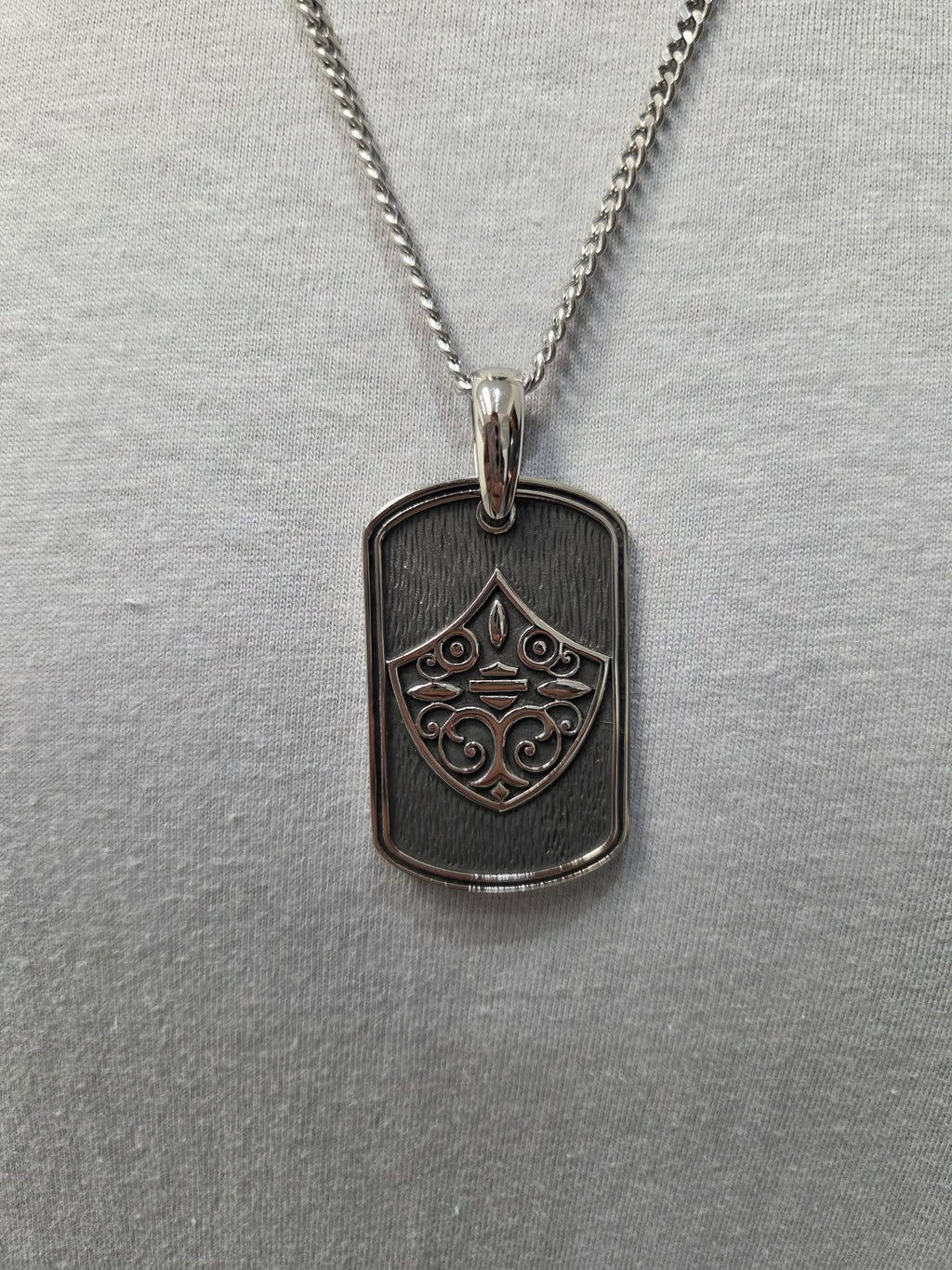 Licensed Product Filigree Shield Heavy Duty 2" Dog Tag