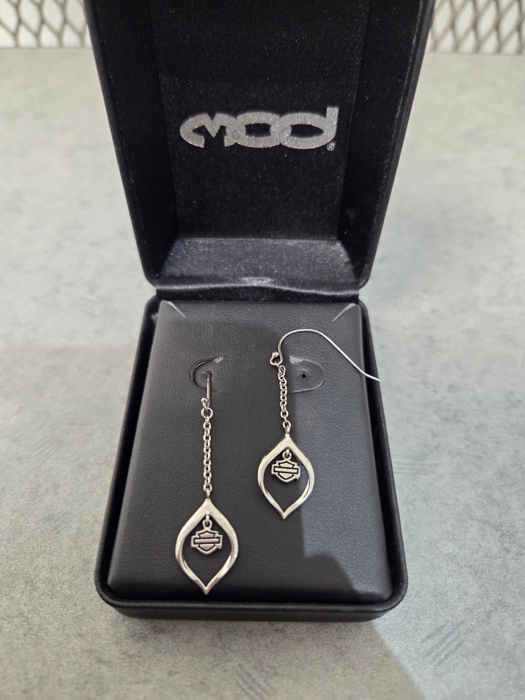 Licensed Product Womens .925 Silver Infinity Drop Earrings