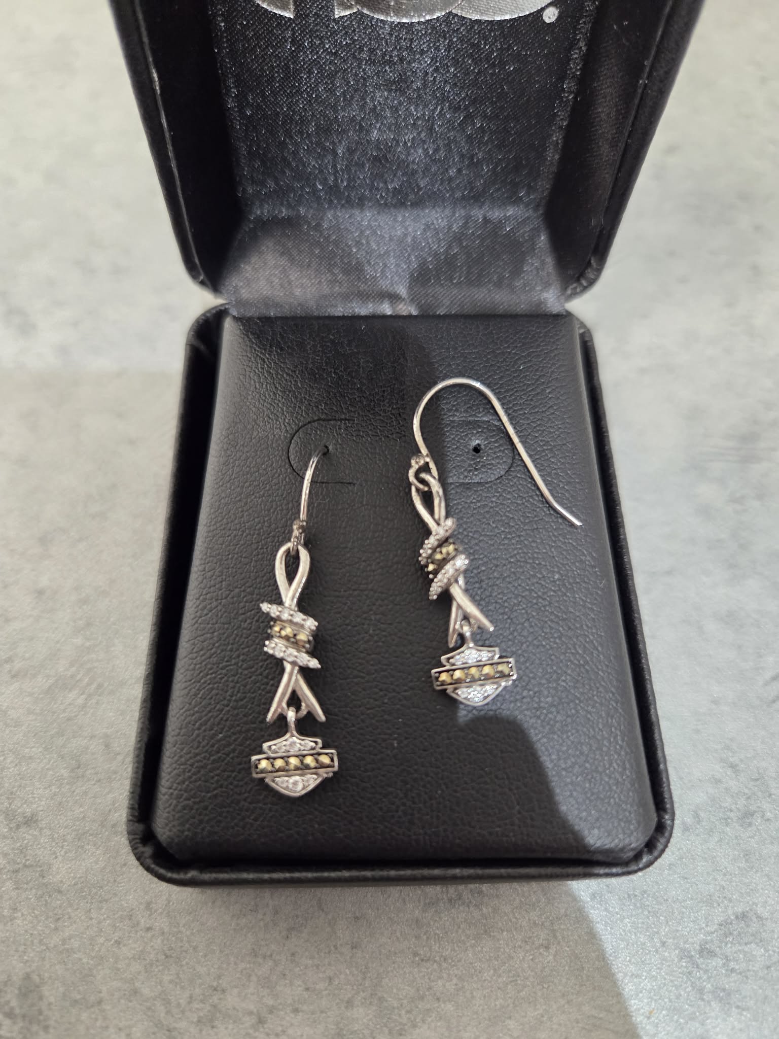 Licensed Product Womens Bling Barb Wire French Hook Earrings