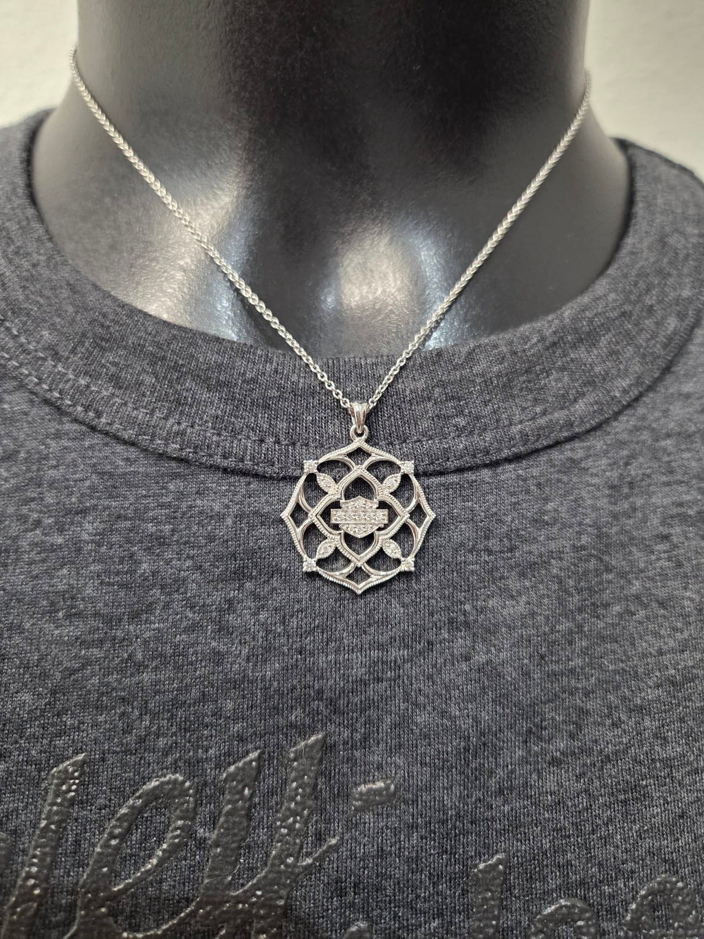 Licensed Product Womens Sterling Silver Iron Gate Necklace – Adjustable
