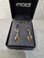 Licensed Product Womens 10kt Gold Infinity Bling Dangle Earrings