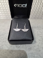 Licensed Product Womens Pink Bling Harley Girl Wing Drop Earrings