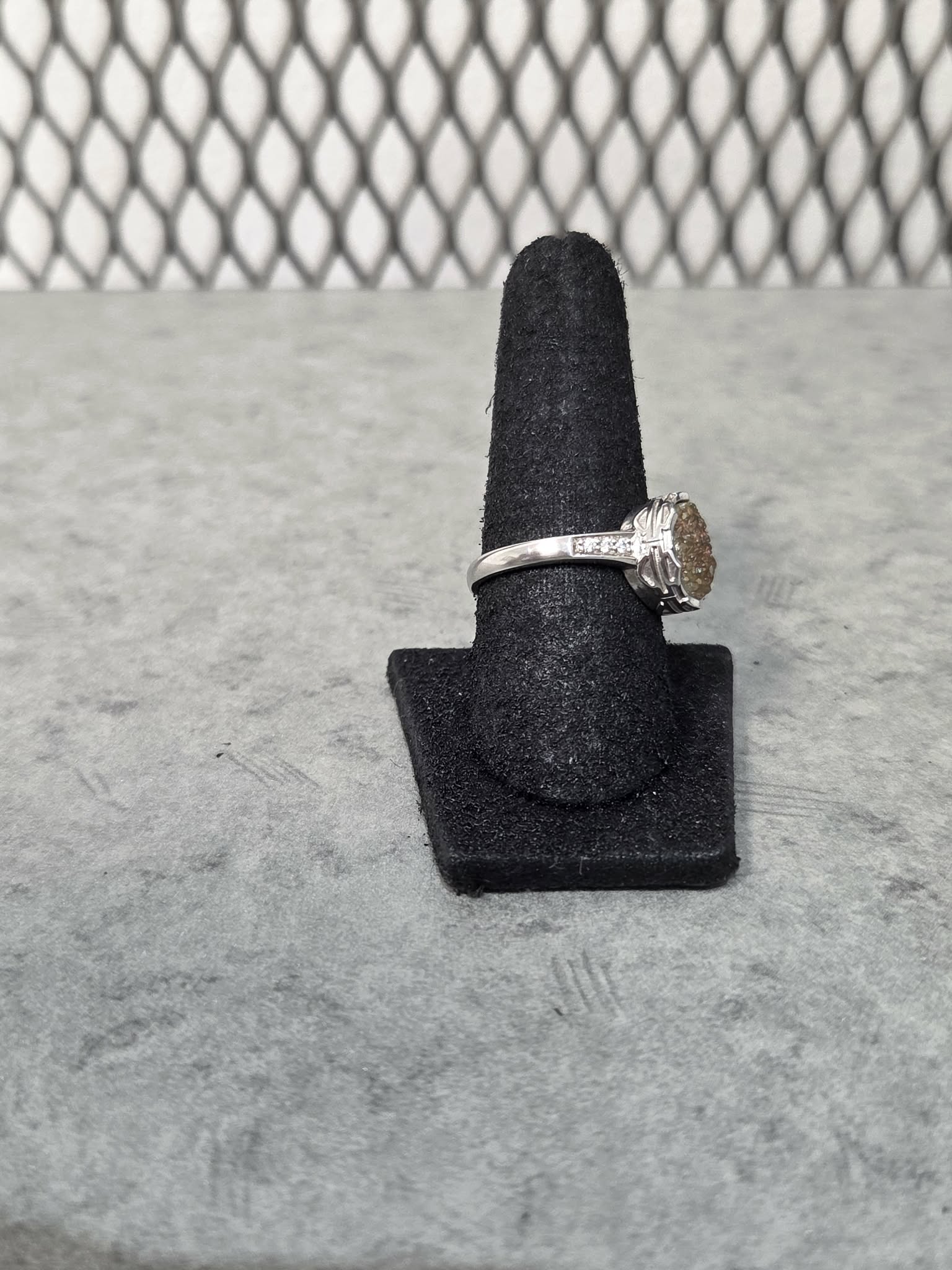 Licensed Product Womens Oval Copper Drusy Ring