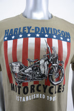 Licensed Product Men's Patriot WL Motorcycle Green Short Sleeve T-Shirt