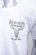 Licensed Product BARNETT BLK/WHT STEER SK S/S WHITE T-SHIRT