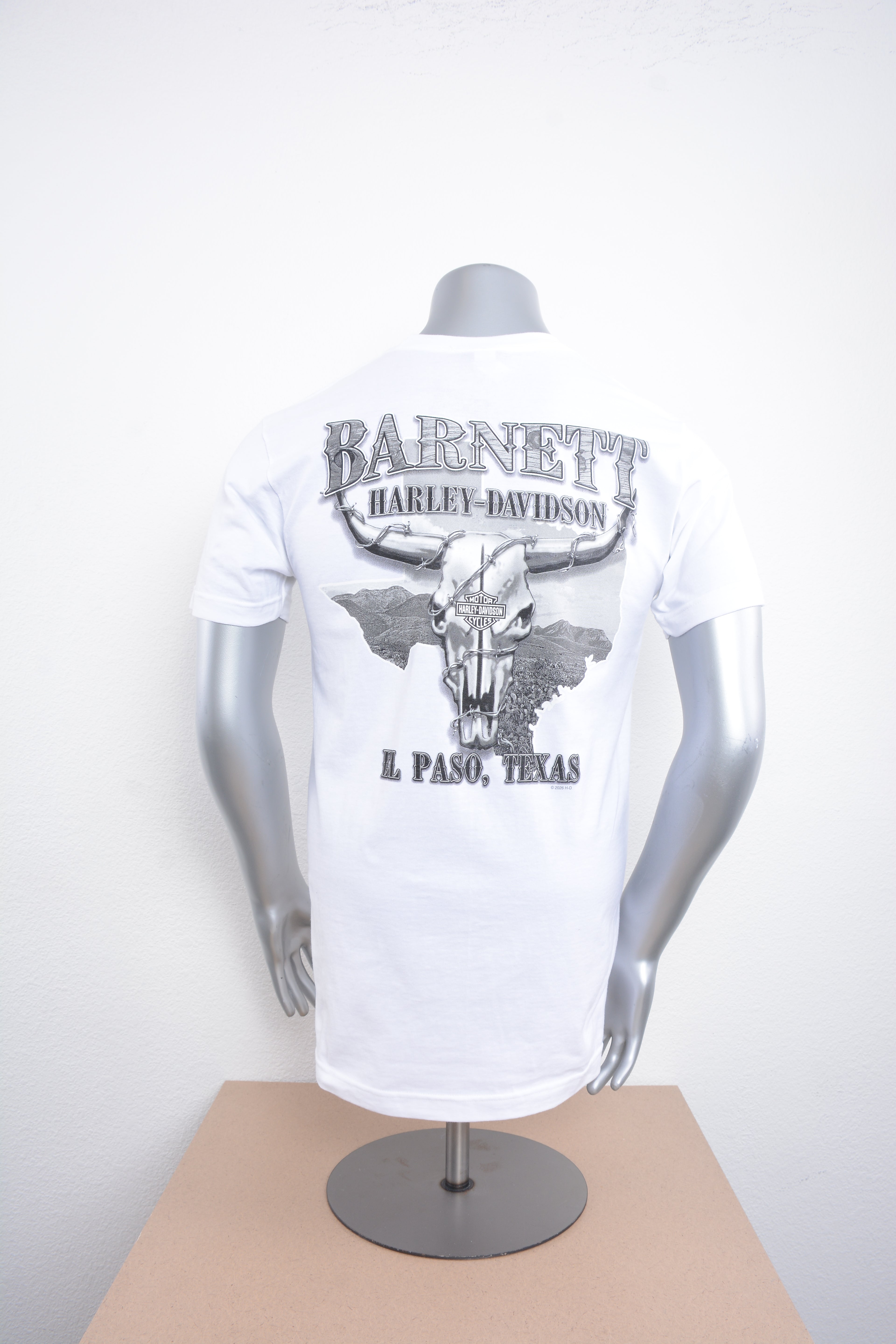 Licensed Product BARNETT BLK/WHT STEER SK S/S WHITE T-SHIRT