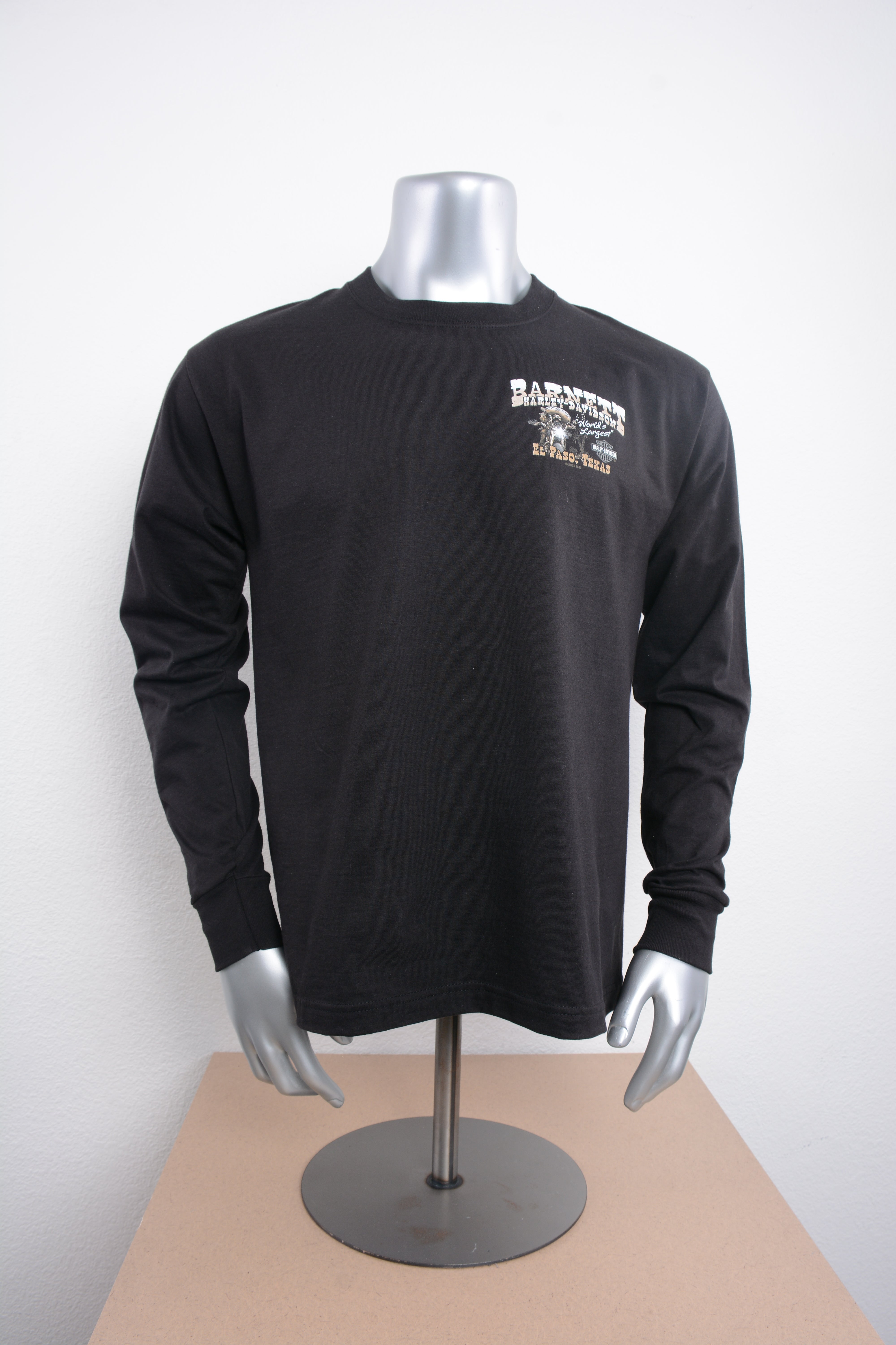 Licensed Product Mens Mexican Bandit Mini Crest Front Grey Ink Black Long Sleeve T-Shirt Main image