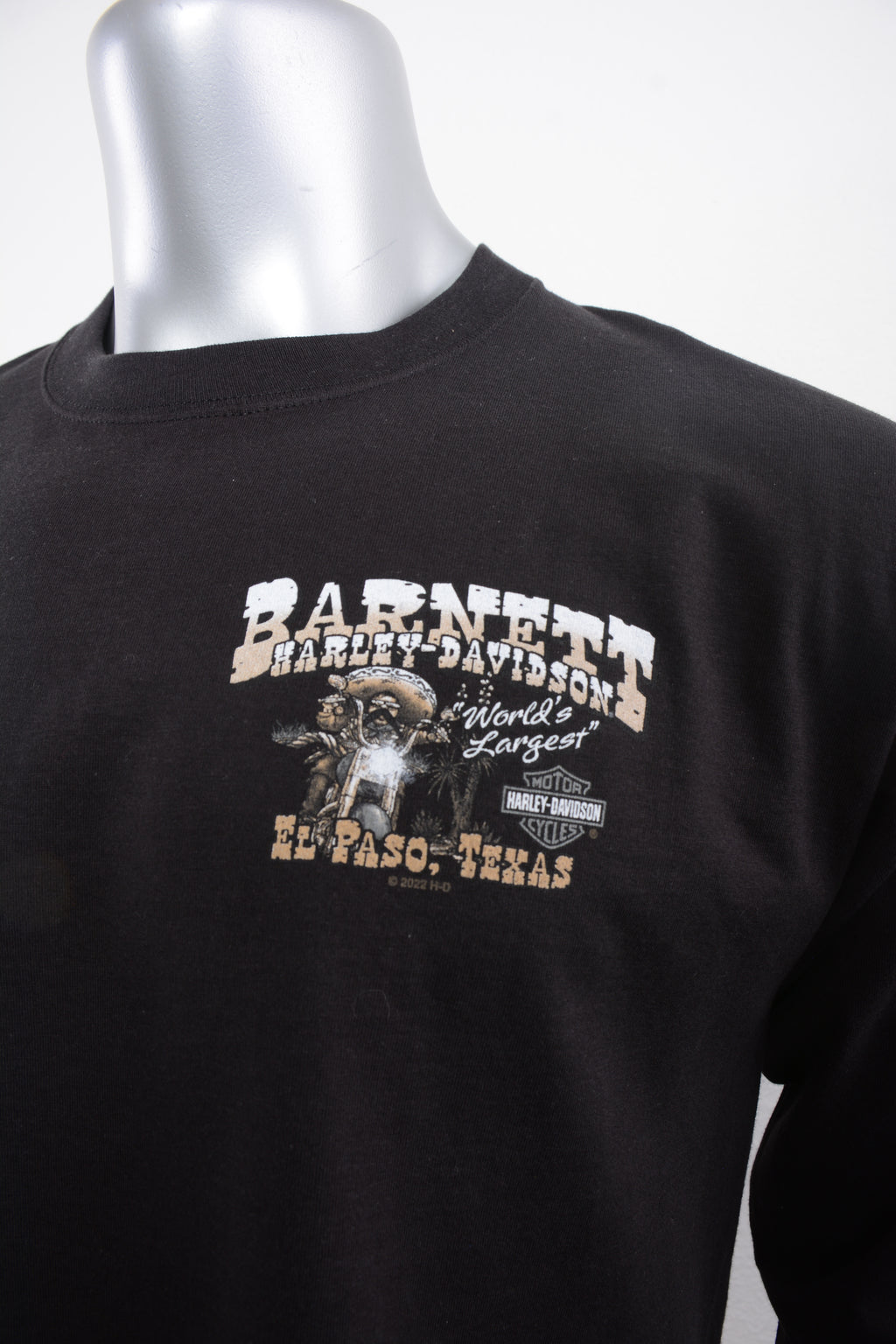 Licensed Product Mens Mexican Bandit Mini Crest Front Grey Ink Black Long Sleeve T-Shirt
