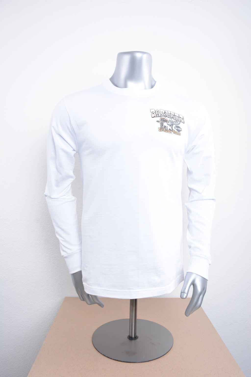 Licensed Product MENS MEXICAN BANDIT MINI CREST FRONT GREY INK WHITE L/S T-SHIRT