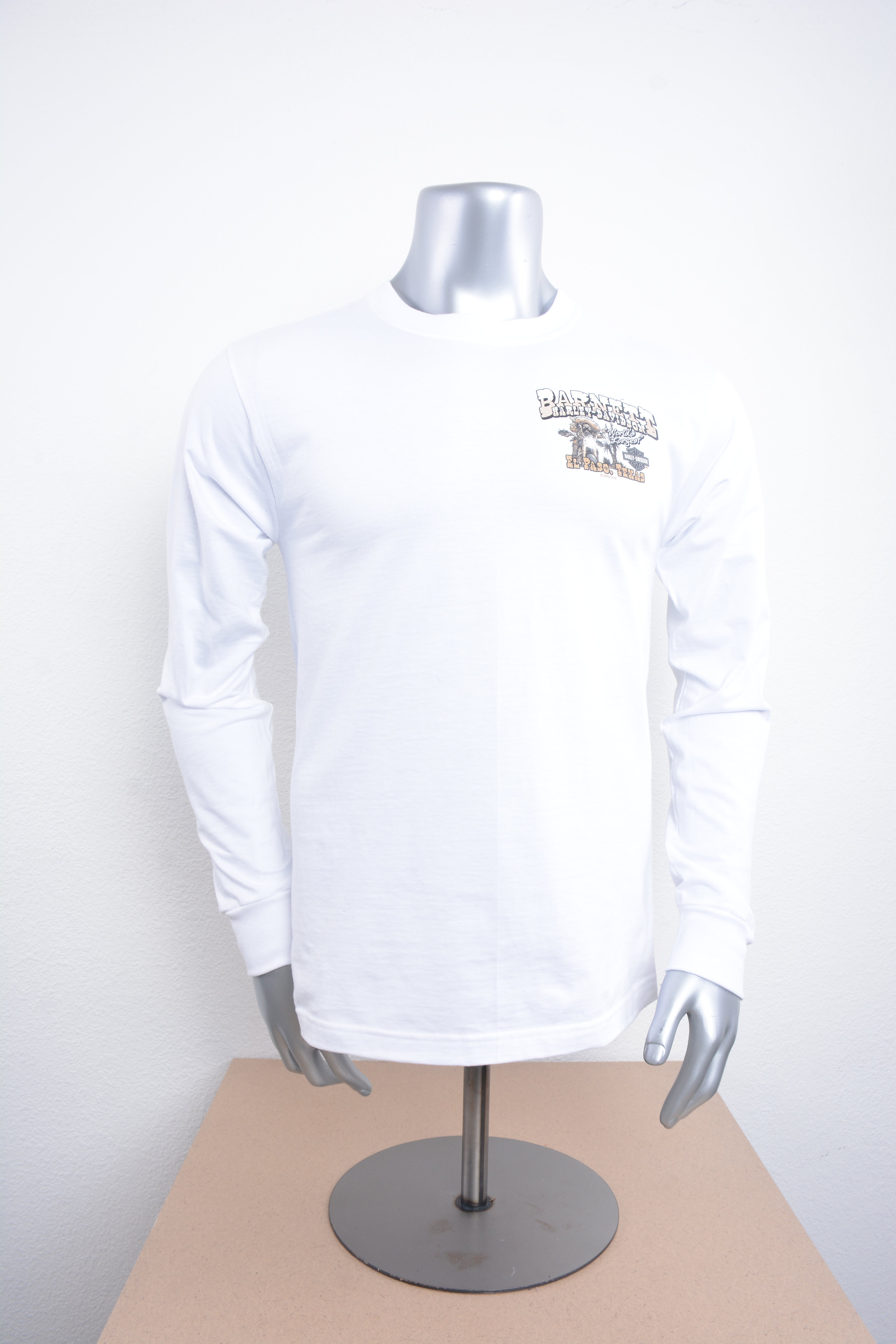 Licensed Product MENS MEXICAN BANDIT MINI CREST FRONT GREY INK WHITE L/S T-SHIRT