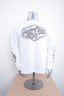 Licensed Product Men's Cracked Classic Trademark B&S White Long Sleeve T-Shirt