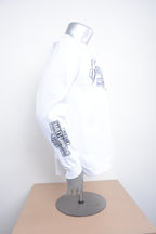 Licensed Product Men's Cracked Classic Trademark B&S White Long Sleeve T-Shirt