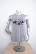 Licensed Product Womens Aliance Willie G Skull Grey Sleeveless Tank