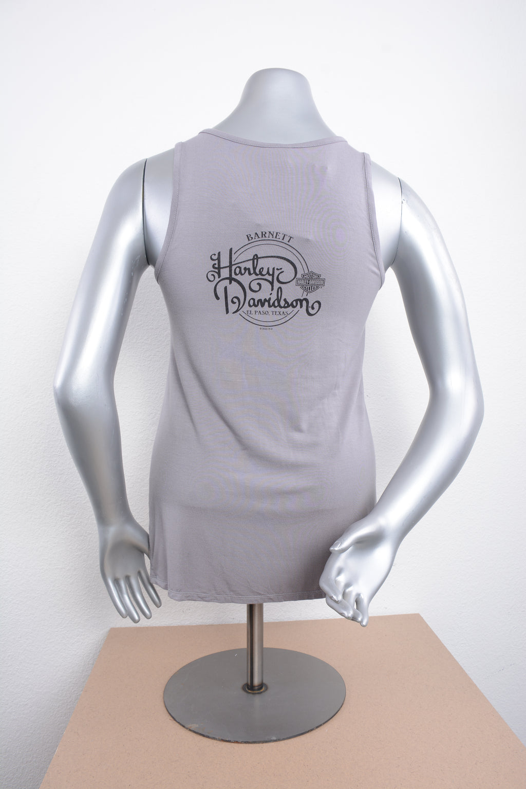 Licensed Product Womens Aliance Willie G Skull Grey Sleeveless Tank