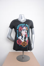 Licensed Product THE LOOK LDS BLACK WMS DYED VNK T