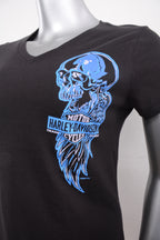 Licensed Product SKULL WING DOWN BLACK WMS VNK T