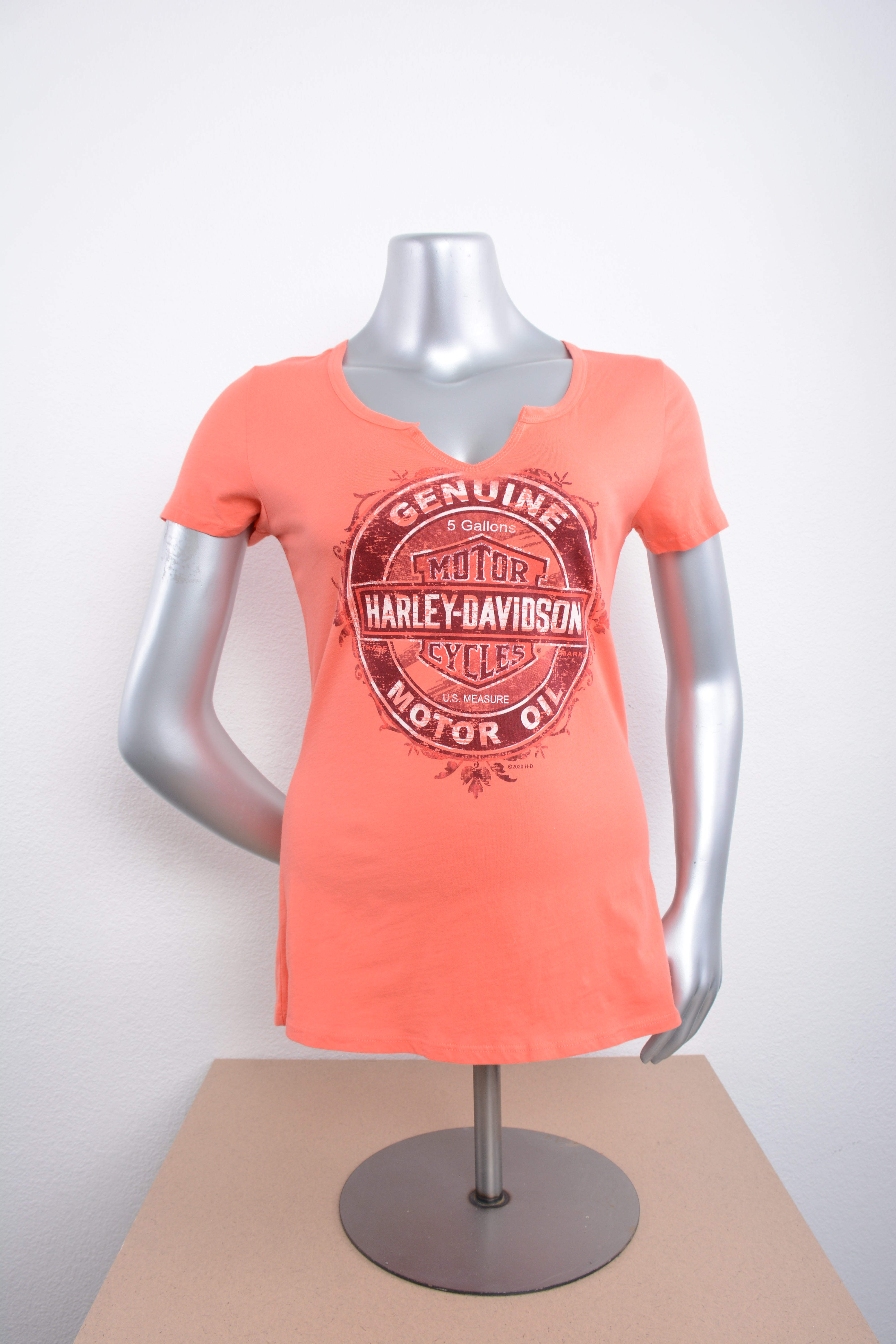 Licensed Product Women's Oiled Patina V-Notch Neck Pink Short Sleeve T-Shirt Main image