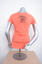 Licensed Product Women's Oiled Patina V-Notch Neck Pink Short Sleeve T-Shirt