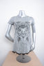 Licensed Product Women's Deceit with Rhinestones Burnout Grey Short Sleeve T-Shirt