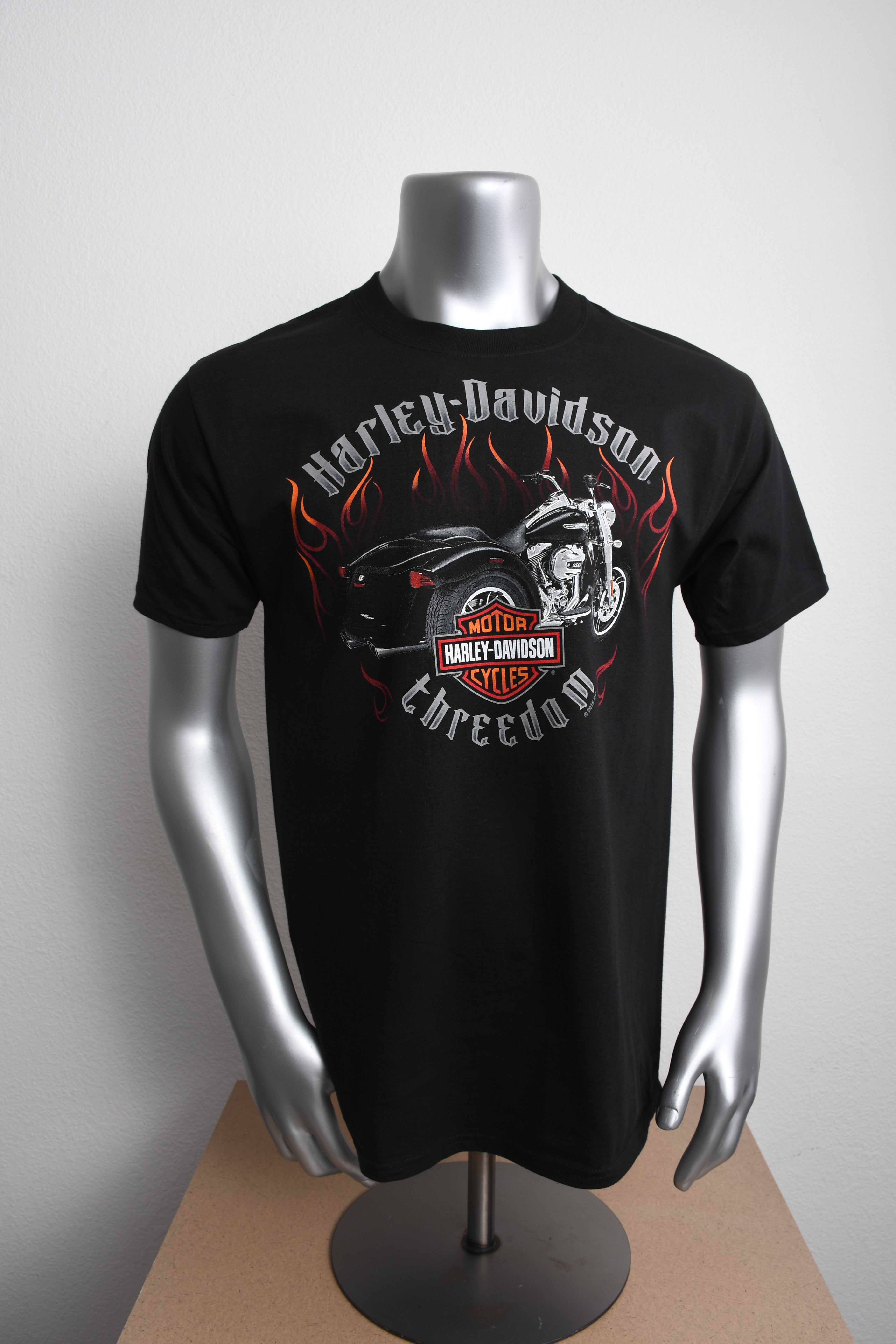 Licensed Product Men's Tough Trike 2 Flames Black Short Sleeve T-Shirt Main image