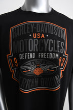 Licensed Product Men's Defend Winged B&S Black Short Sleeve T-Shirt
