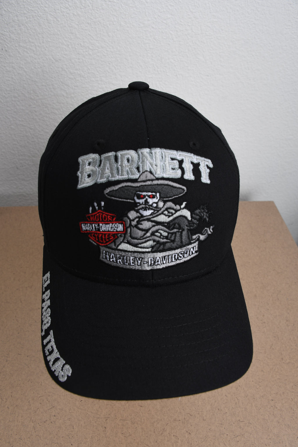 Licensed Product Mens Muerte Skull Barnett Custom Black Cotton Baseball Cap