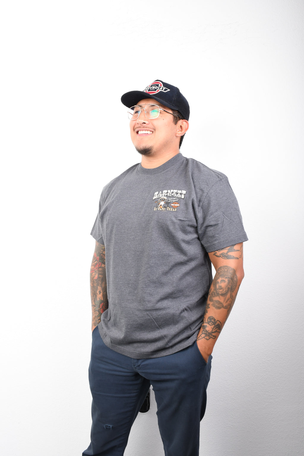 Licensed Product Men's Mexican Bandit Mini Crest Front Orange Ink Charcoal Short Sleeve T-Shirt