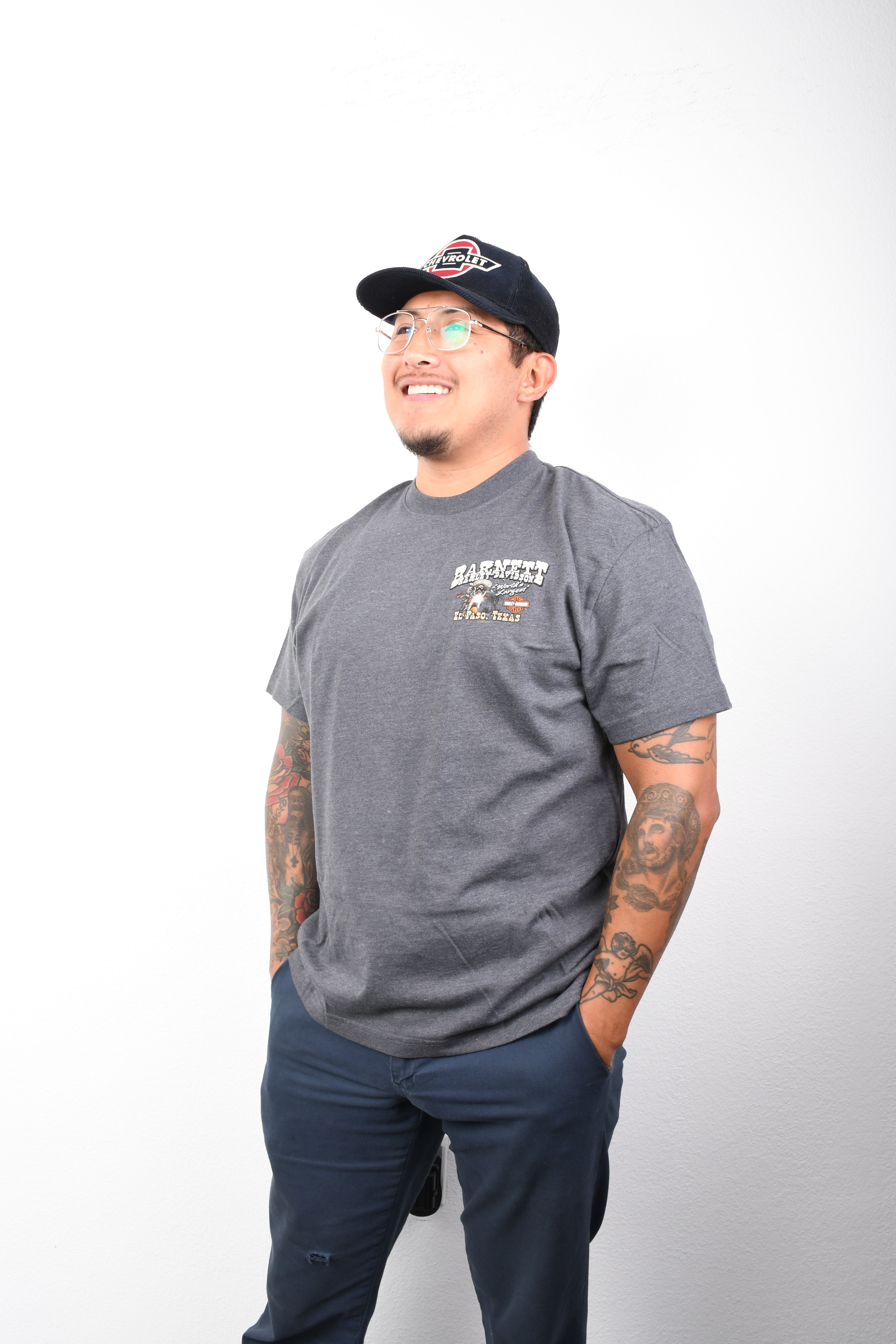 Licensed Product Men's Mexican Bandit Mini Crest Front Orange Ink Charcoal Short Sleeve T-Shirt