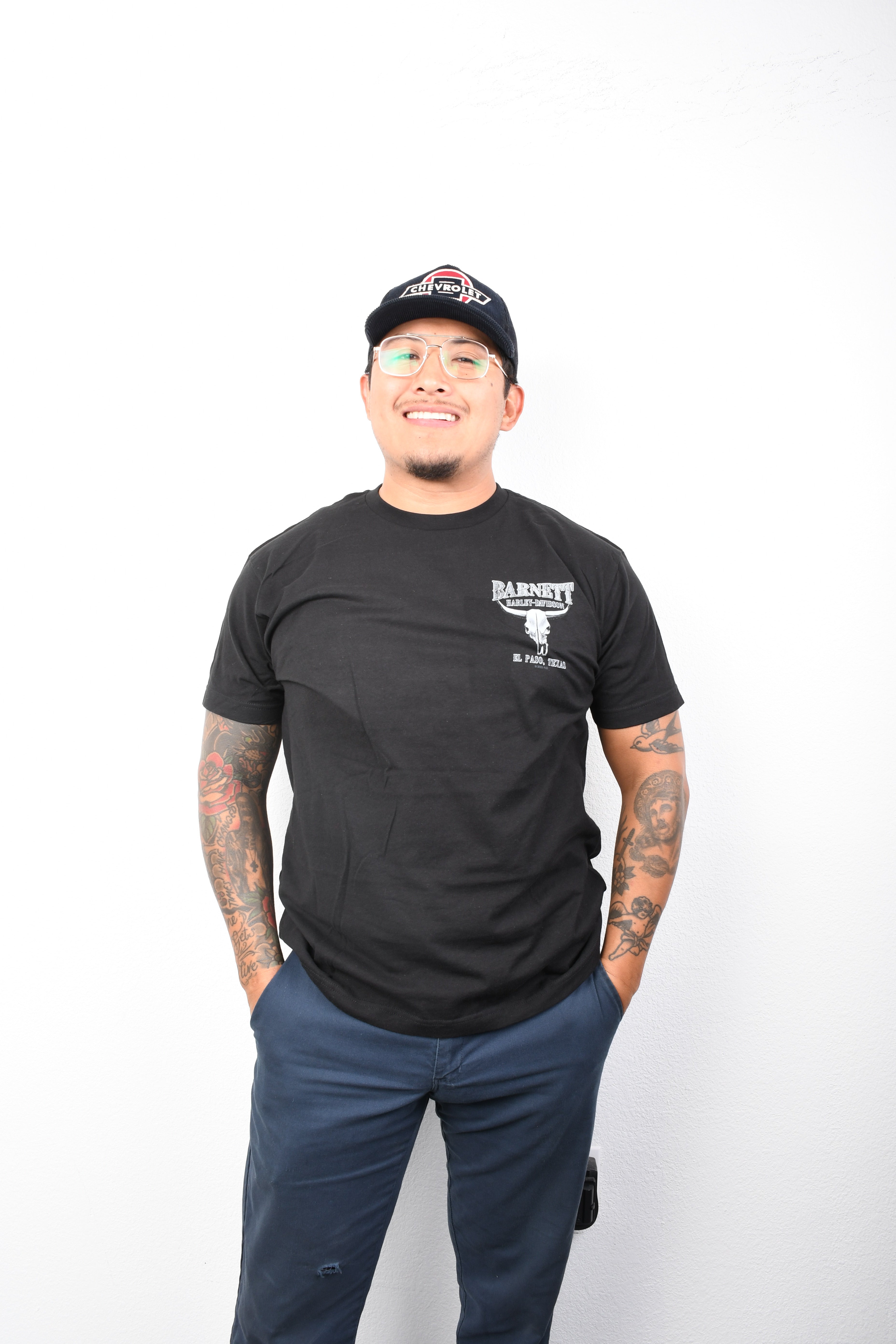 Licensed Product Men's BARNETT BLK/WHT STEER SK S/S BLACK T-SHIRT Main image