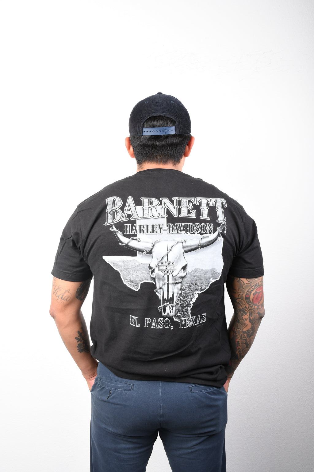 Licensed Product Men's BARNETT BLK/WHT STEER SK S/S BLACK T-SHIRT