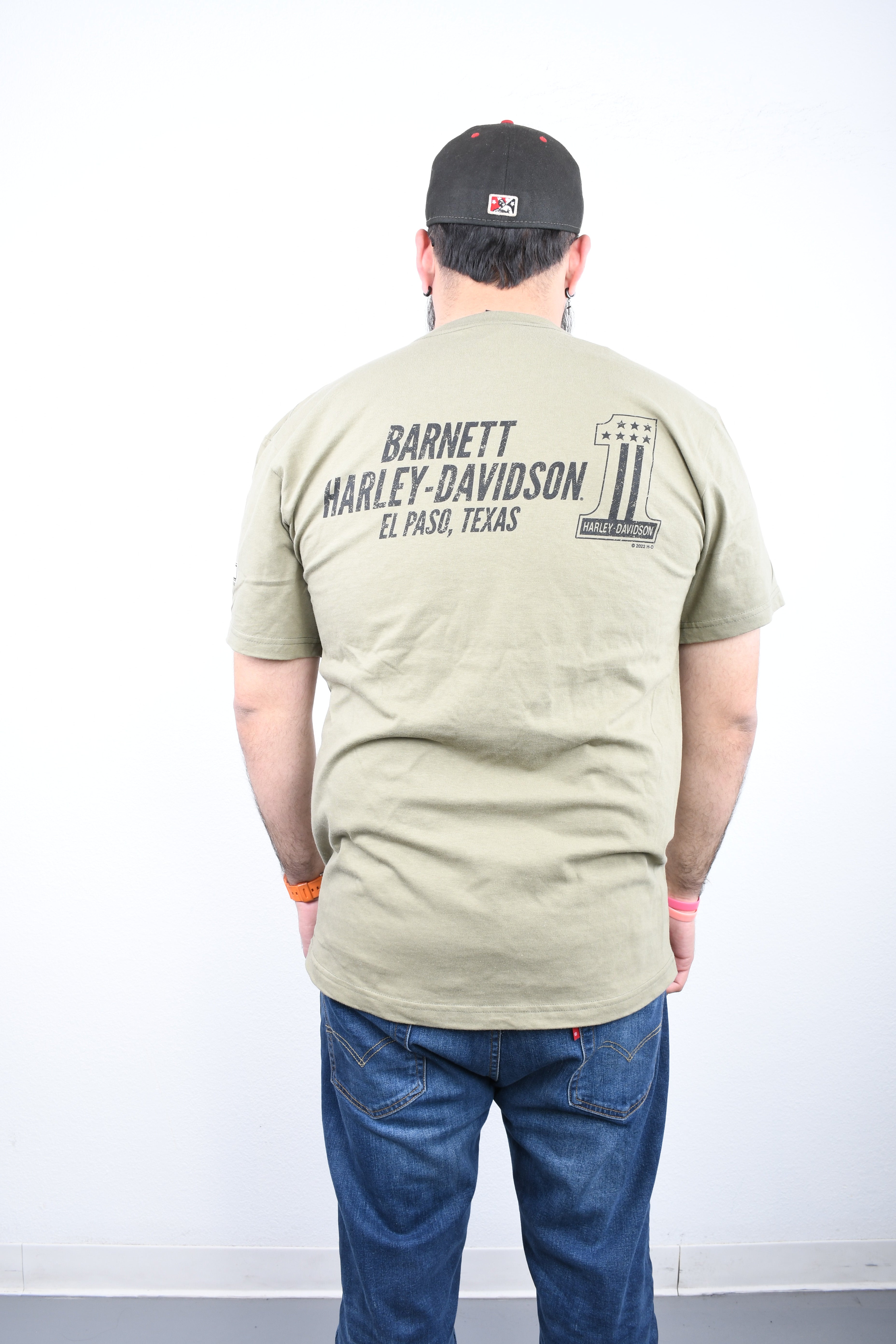 Licensed Product Men's Patriot WL Motorcycle Green Short Sleeve T-Shirt