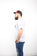 Licensed Product Men's Retro Babe Pocket Grey Short Sleeve T-Shirt