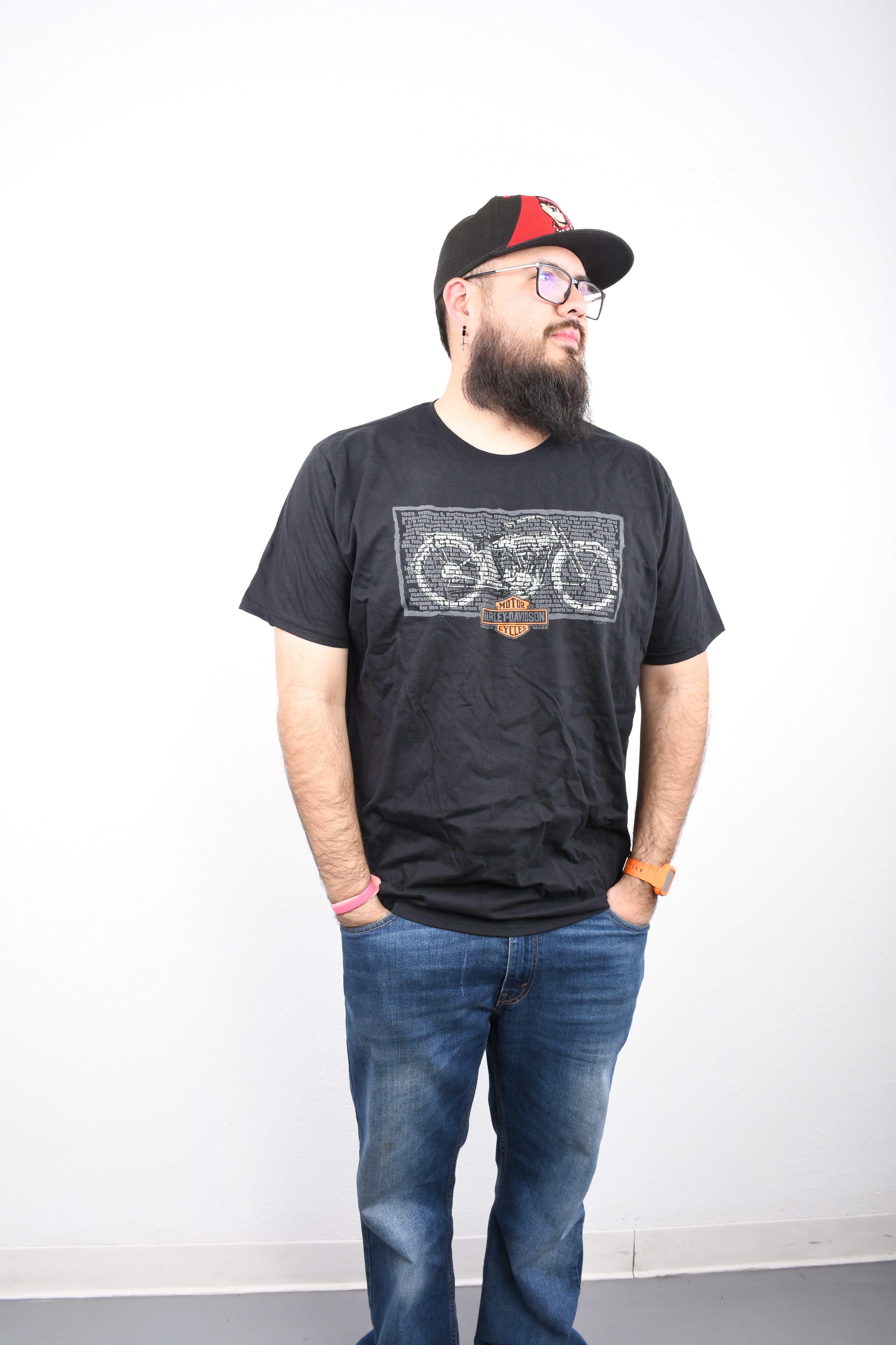 Licensed Product Men's Words II Motorcycle Black Short Sleeve T-Shirt