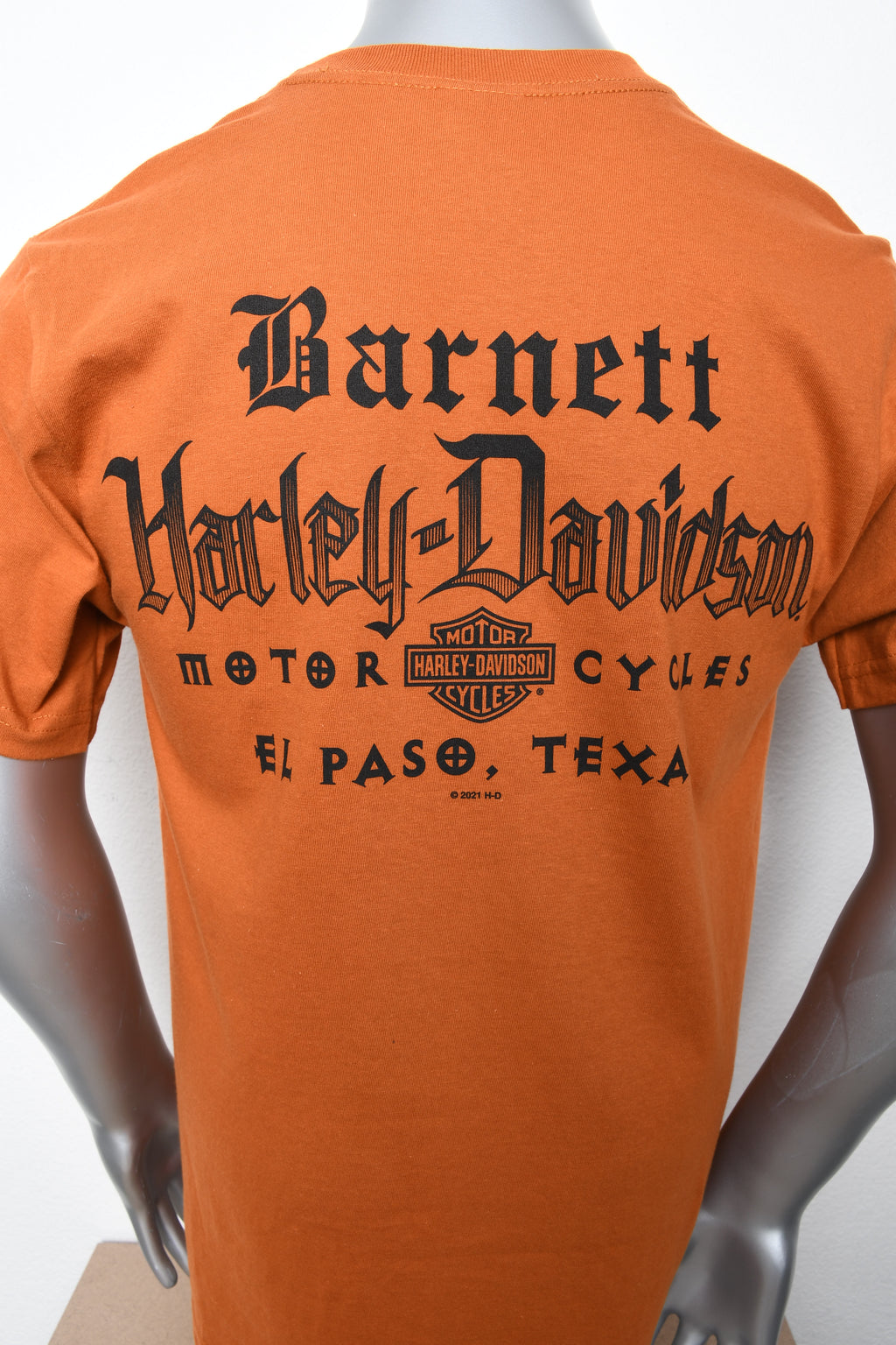 Licensed Product Mens Skull Parts Winged Texas Orange Short Sleeve T-Shirt