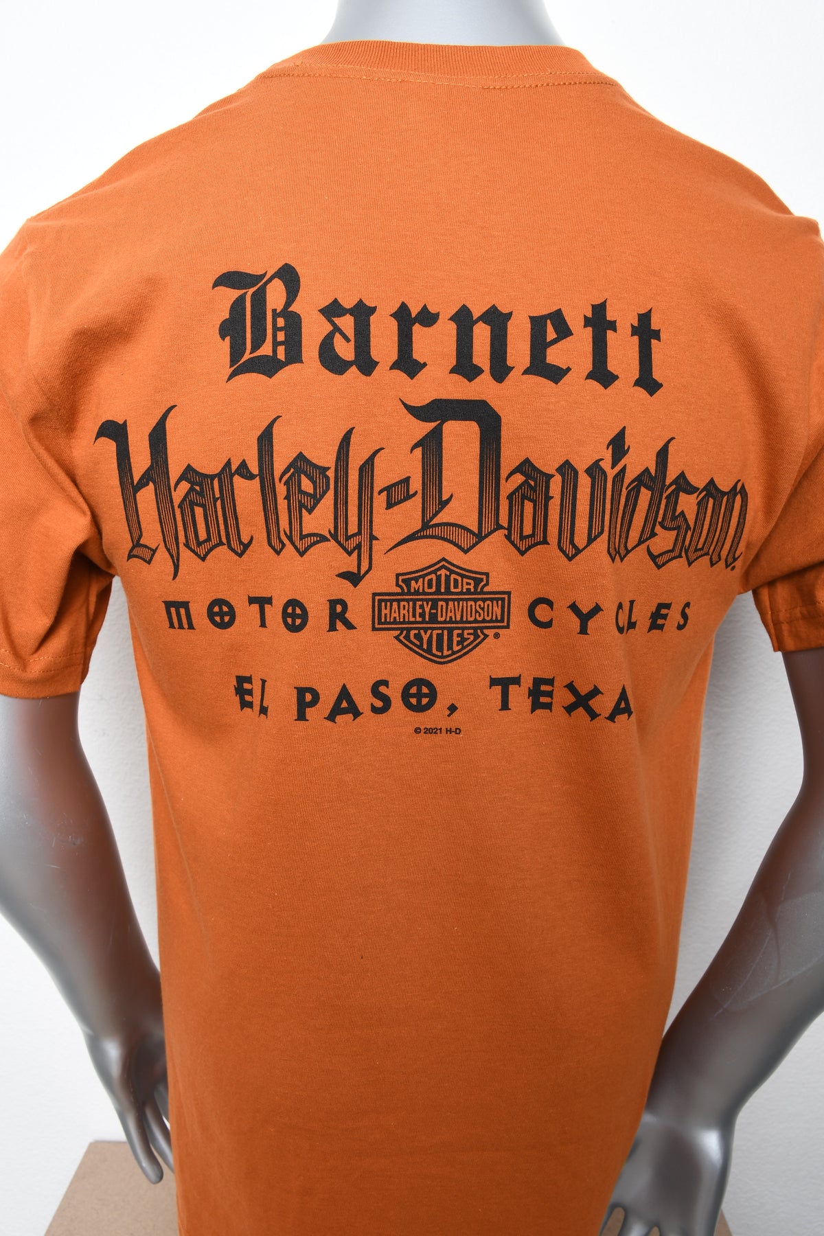 Licensed Product Mens Skull Parts Winged Texas Orange Short Sleeve T-Shirt