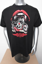 Licensed Product HOT LIPS BLK MNS T