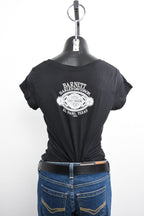 Licensed Product Women's Dream Chaser Foil Print with Rhinestones Black Short Sleeve T-Shirt