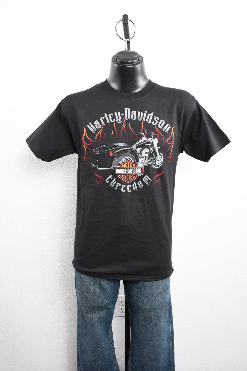 Licensed Product Men's Tough Trike 2 Flames Black Short Sleeve T-Shirt