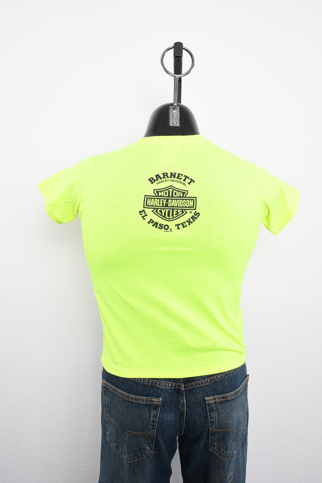 Licensed Product Boys Youth Play Hard Winged Skull Safety Green Short Sleeve T-Shirt