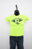 Licensed Product Boys Youth Play Hard Winged Skull Safety Green Short Sleeve T-Shirt