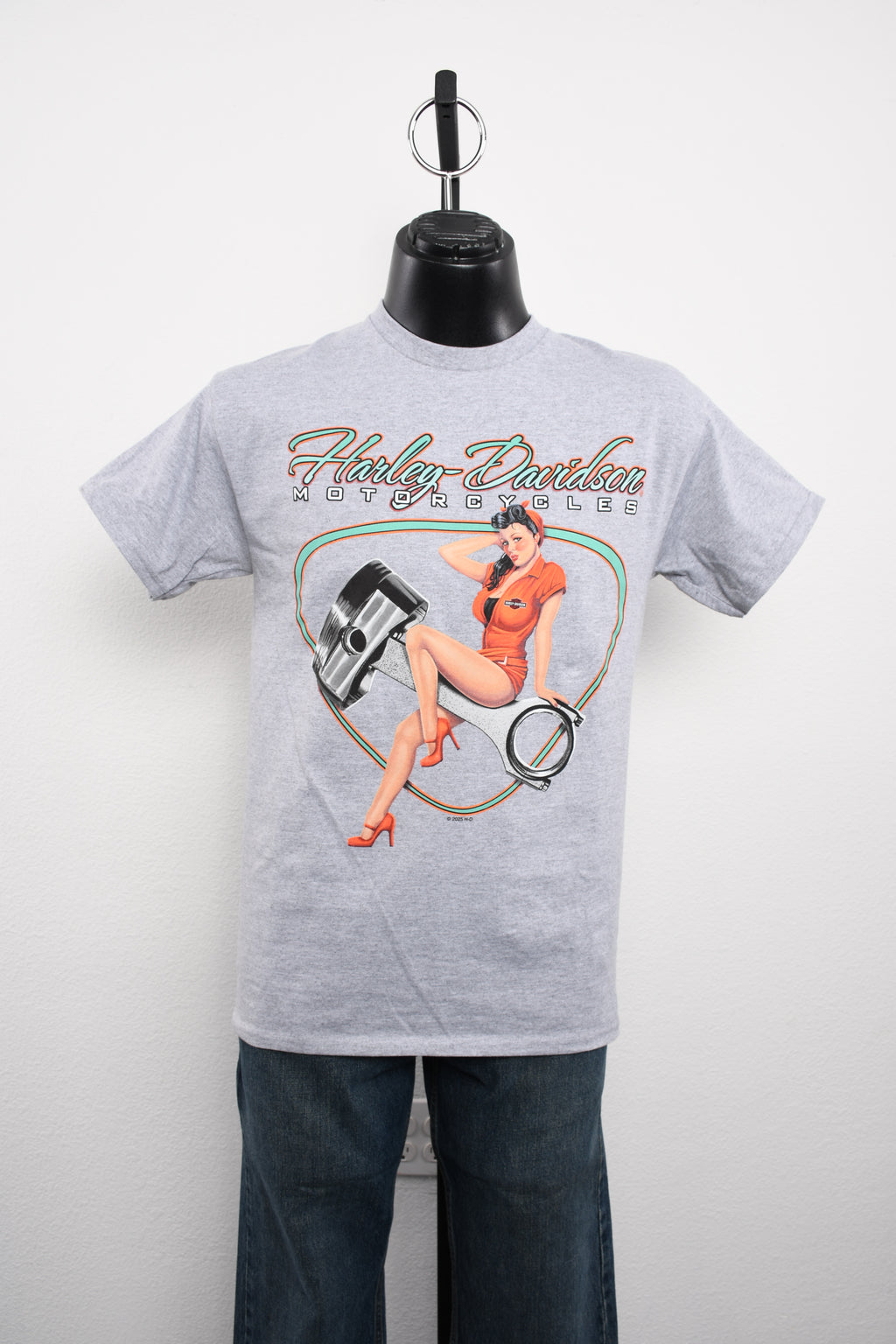 Licensed Product PISTON PINUP S/S GREY MENS