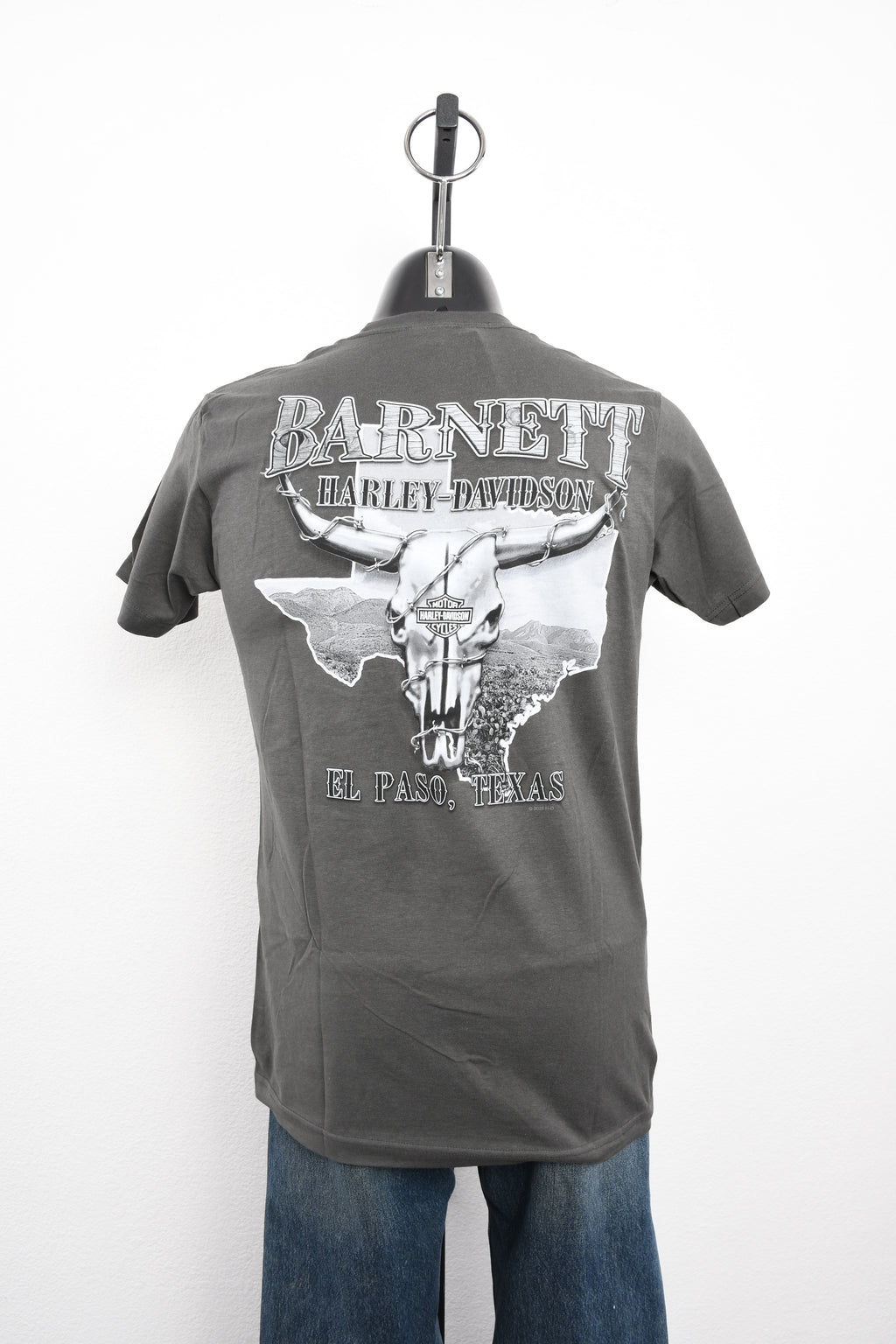 Licensed Product BARNETT BLK/WHT STEER SK S/S CHARCOAL T-SHIRT