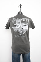 Licensed Product BARNETT BLK/WHT STEER SK S/S CHARCOAL T-SHIRT