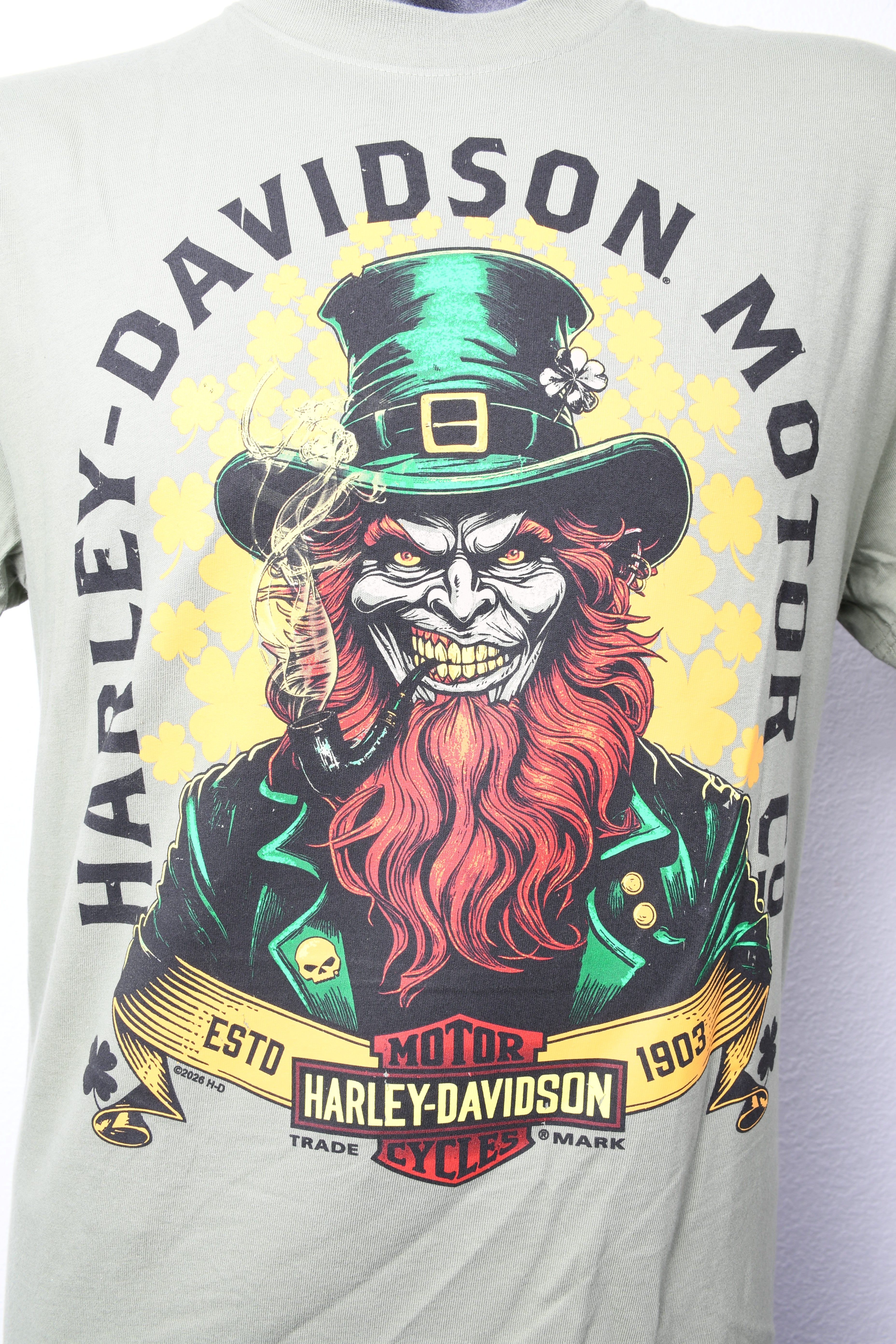 Licensed Product  LEPRECHAUN MNS T OLIVE GREEN