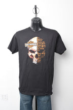 Licensed Product Mens Split Skull B&S Black Short Sleeve T-Shirt