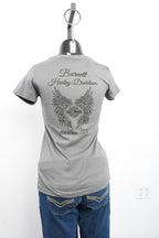 Licensed Product SKULLY CHARCOAL S/S WMNS