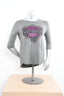 Licensed Product Womens Cracked Logo Grey 3/4 Sleeve T-Shirt