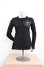 Licensed Product Womens Circle Shoulder Black Long Sleeve T-Shirt
