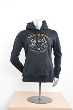 Licensed Product Womens Classic Name Pullover Black Long Sleeve Hoodie