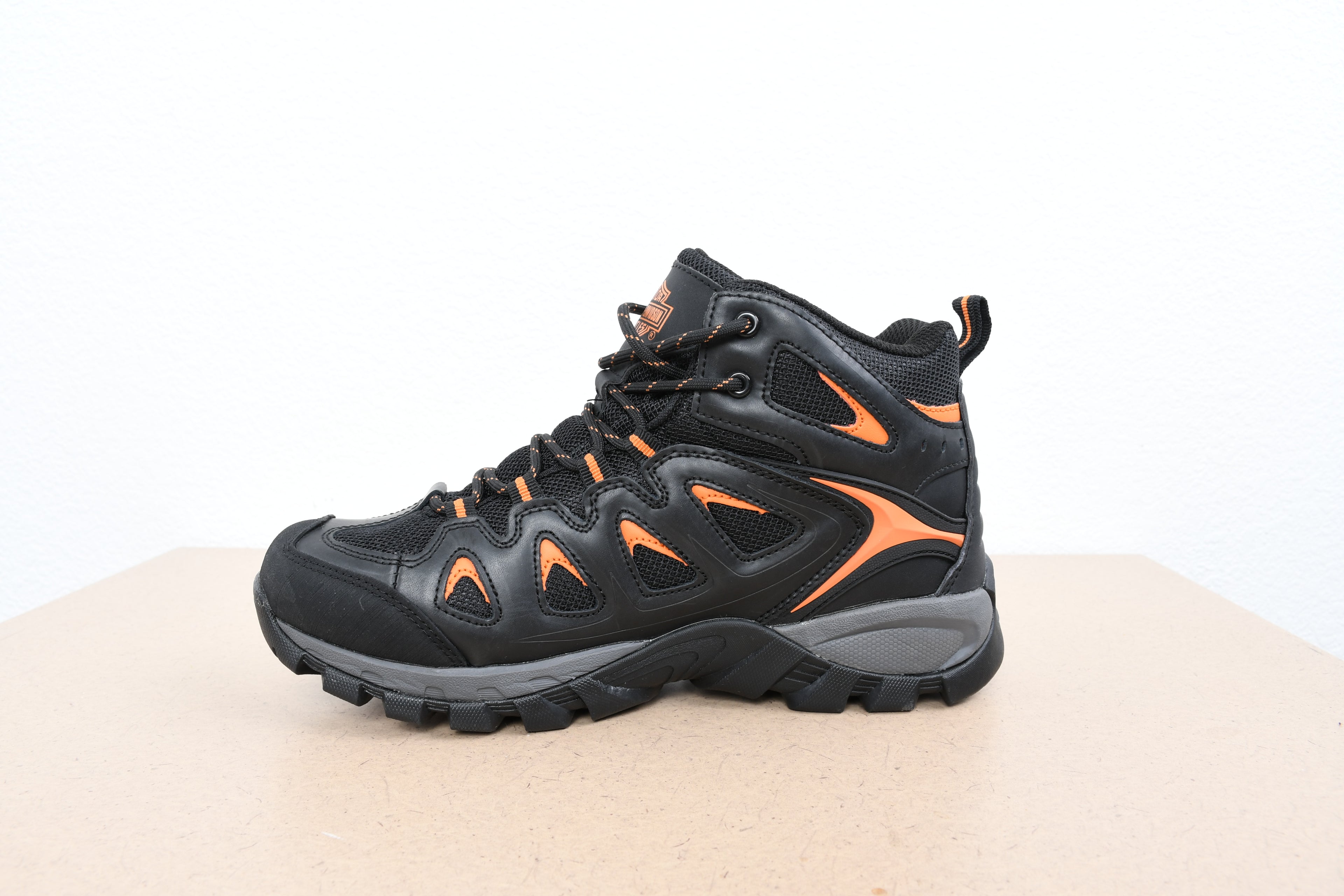 Licensed Product Mens Woodridge Hi-Top Waterproof Black Leather Casual Shoe